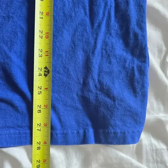 R13 Skate Long Sleeve Graphic T-shirt Blue Unisex Size XS Japanese Fabric